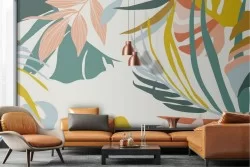Carta da Parati Foglie Tropicale