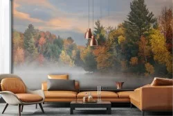 Carta da Parati Fiumi Cascate Laghi Foreste e Alberi