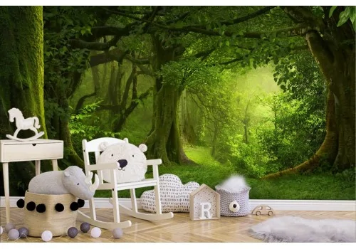 Green Forest Landscape Wallpaper