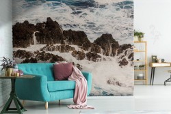 Carta da Parati scogliera sul mare paesaggio natura