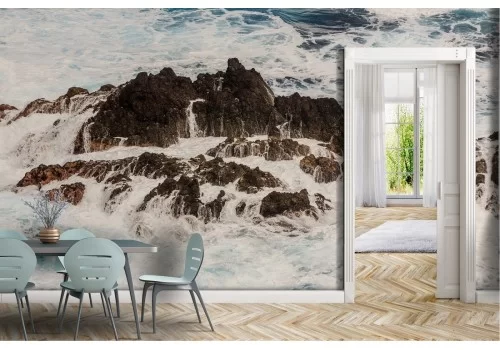 Carta da Parati scogliera sul mare paesaggio natura 2