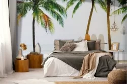 Beach wallpaper with surfboards