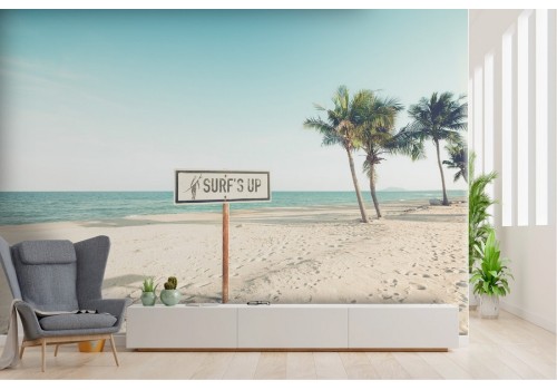 Tropical beach landscape wallpaper