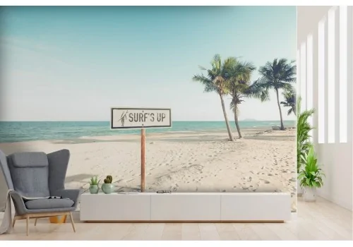 Tropical beach landscape wallpaper