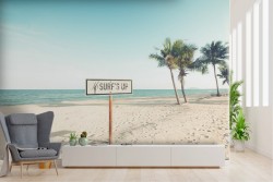 Tropical beach landscape wallpaper