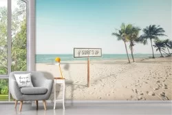 Tropical Beach and Sea Wallpaper