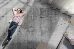 Industrial grey cement surface wallpaper