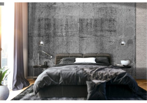 Industrial grey cement surface wallpaper