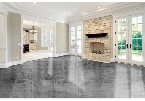 Industrial grey cement surface wallpaper 2