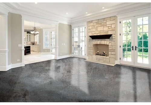 Carta da Parati superficie cemento nero