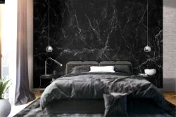 Black marble surface wallpaper