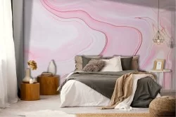 Carta da Parati superficie marmo rosa