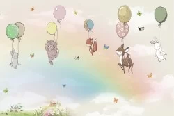 Children's Wallpaper Animals Birds Landscapes