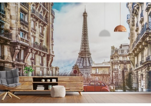 Wallpaper city Paris Eiffel Tower landscape