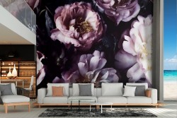 Vintage flower composition wallpaper