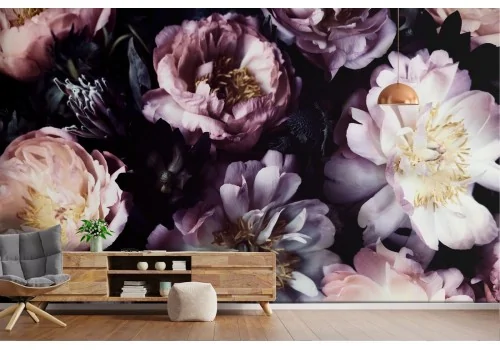 Vintage flower composition wallpaper 2