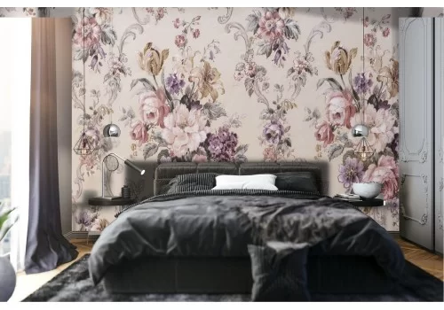 Carta da Parati composizione fiori vintage