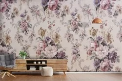 Carta da Parati composizione fiori vintage