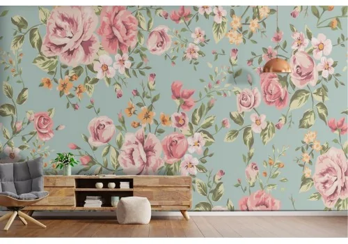 Vintage508 Flower Decoration Wallpaper