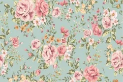 Wallpaper Design and Styles Flora and Fauna Nature Vintage Flowers