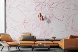 Stylized Nature Flowers Wallpaper