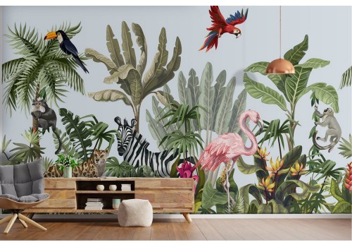 Tropical nature flora and fauna wallpaper 2