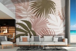 Abstract tropical leaves nature wallpaper