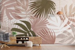 Abstract tropical leaves nature wallpaper