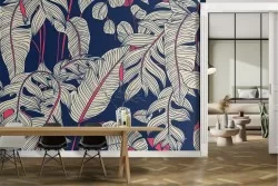 Carta da Parati Foglie Tropicale