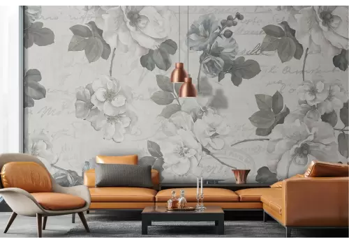 Carta da Parati decorazione fiori natura vintage 2