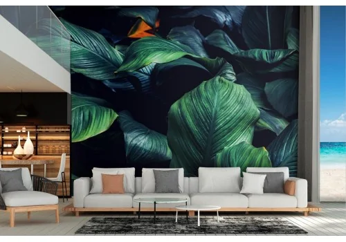 Tropical green leaves nature515 wallpaper