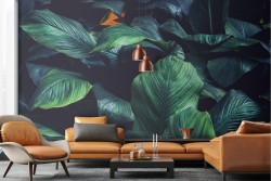 Carta da Parati Foglie Tropicale