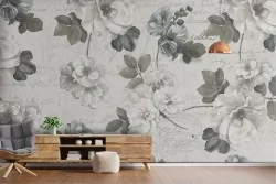 Carta da Parati Fiori Natura Vintage