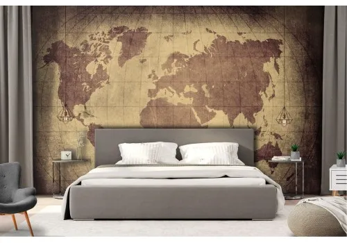 Vintage world map wallpaper 2