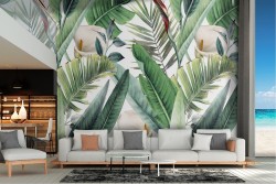 Tropical leaves nature wallpaper