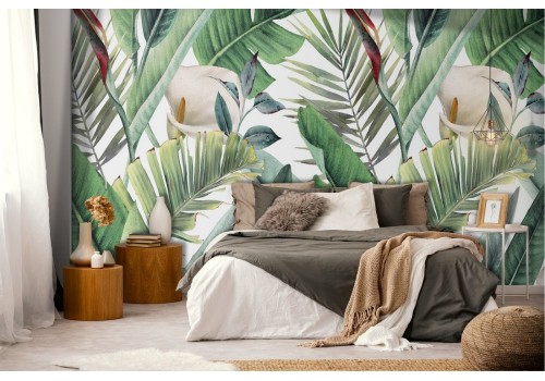 Tropical leaves nature wallpaper 2