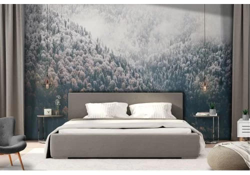 Carta da Parati paesaggio foresta in montagna 2