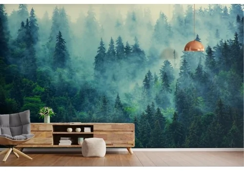 Green forest landscape wallpaper 2