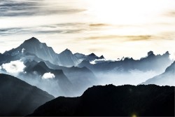 Carta da Parati Design e Stili Paesaggi e Natura Moderna Montagna
