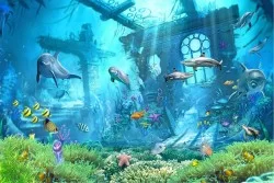 Carta da Parati Bambini Flora e Fauna Animali uccelli Mondo acquatico Paesaggi