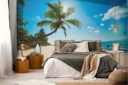 Tropical beach landscape wallpaper