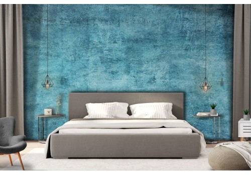 Blue concrete surface wallpaper 2