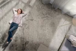 Carta da Parati superficie cemento grigio