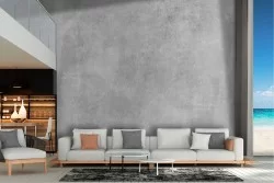 Carta da Parati superficie cemento grigio