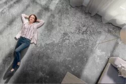 Industrial grey cement surface wallpaper