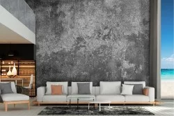 Industrial grey cement surface wallpaper