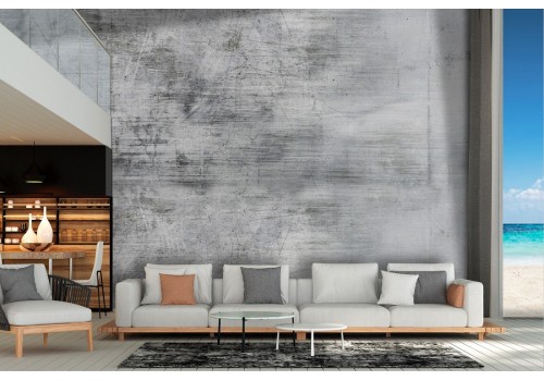 Industrial grey cement surface wallpaper 2