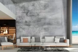 Industrial grey cement surface wallpaper