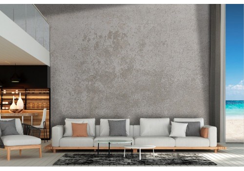 Industrial grey cement surface wallpaper 2