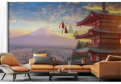 Carta da Parati paesaggio Giappone monte Fuji 2